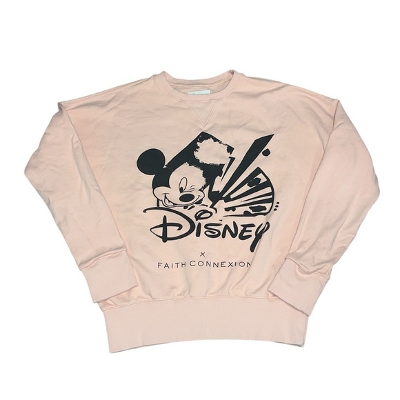 Faith Connexion Pink Crewneck Sweater with Graphic Design - Picture 3 of 10